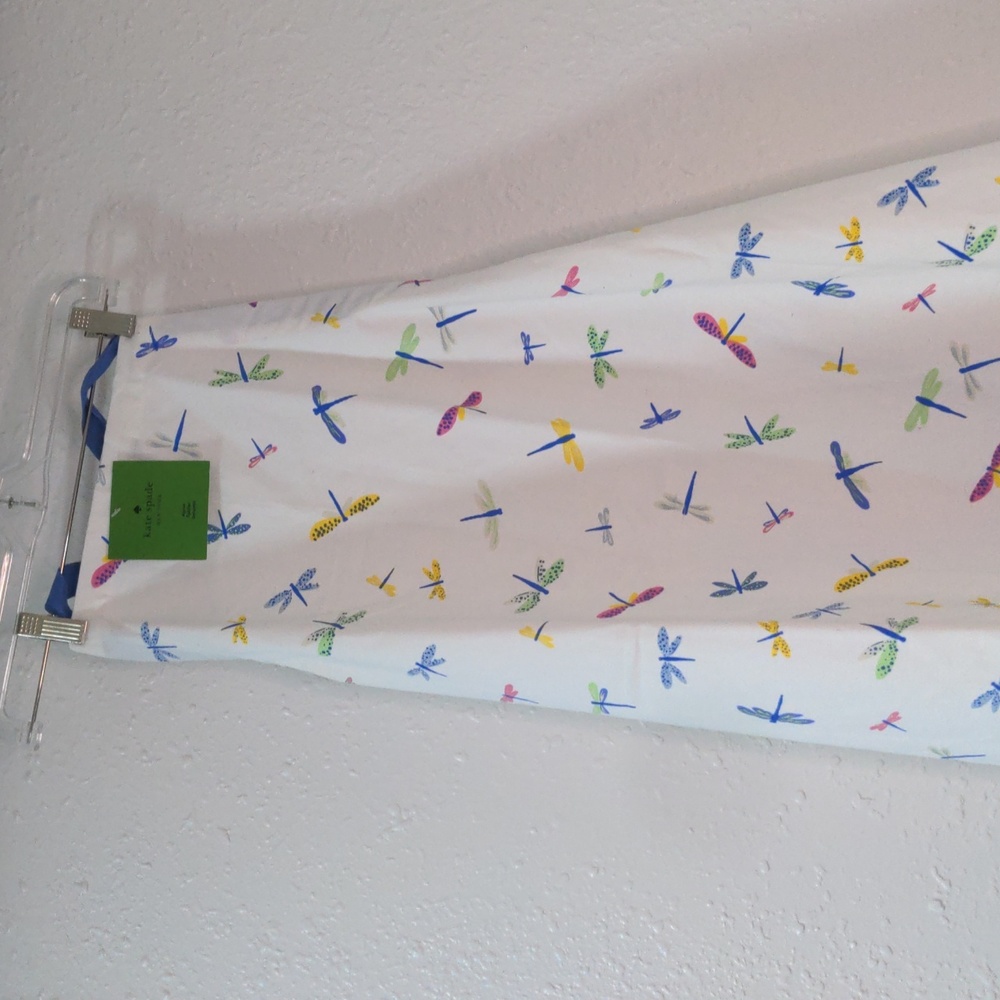NWT Kate Spade White Dragonfly Pattern Apron